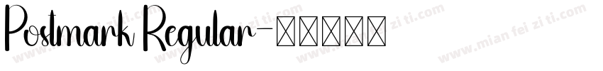 Postmark Regular字体转换